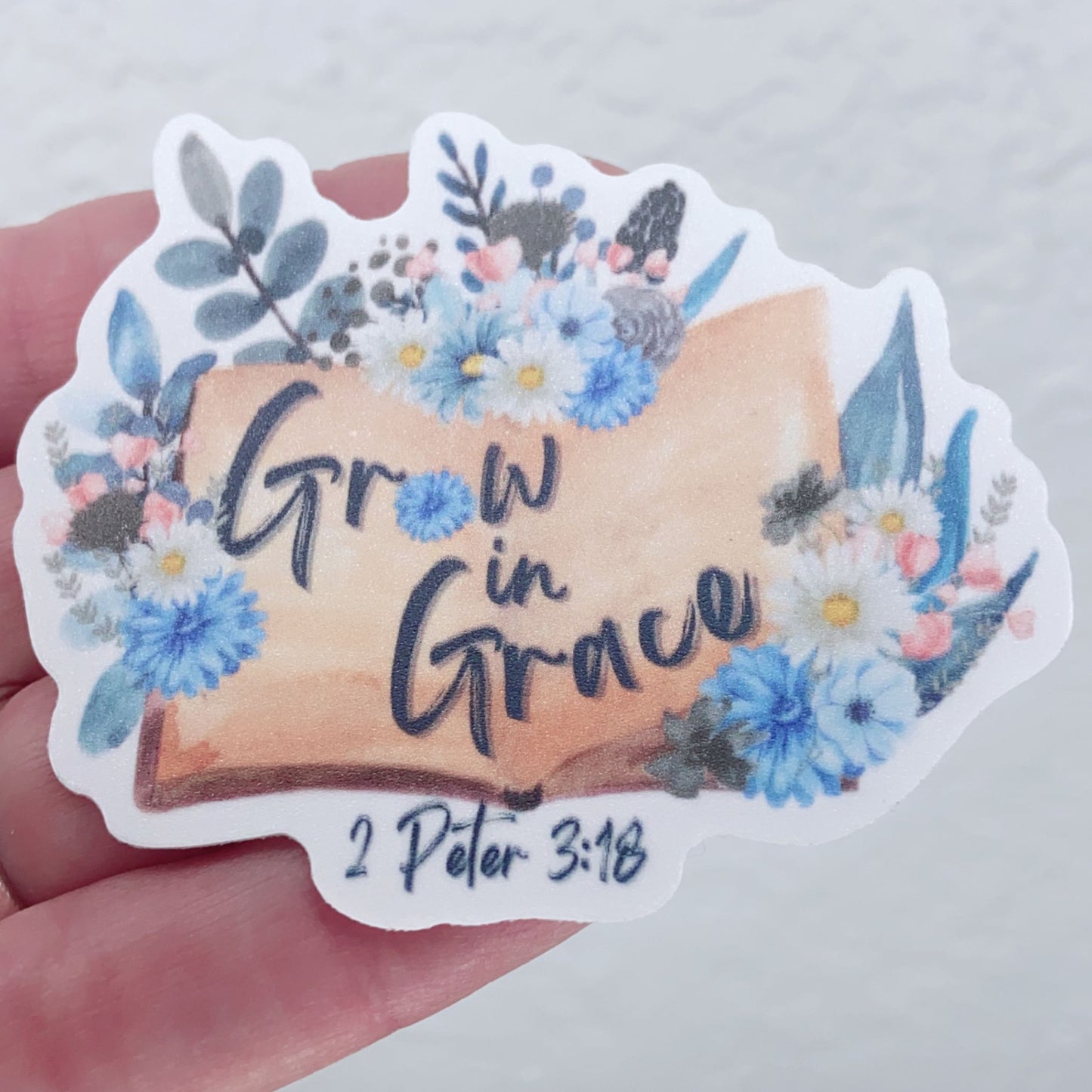 Grow In Grace Vinyl Sticker