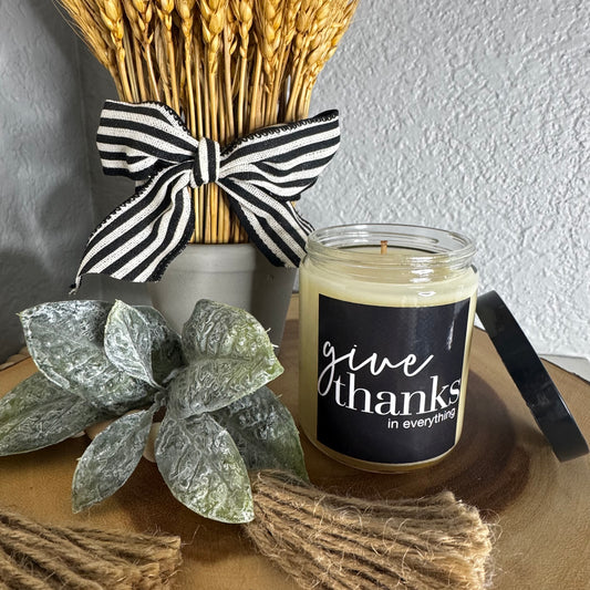 Give Thanks Jar Candle