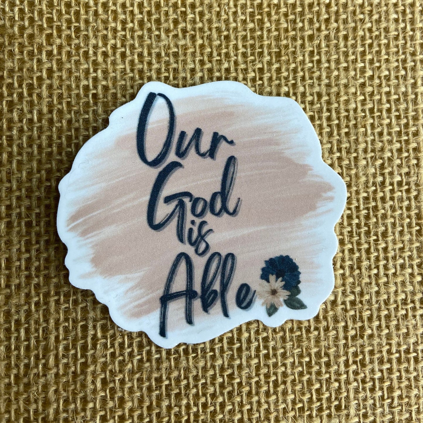 Our God is Able Vinyl Sticker
