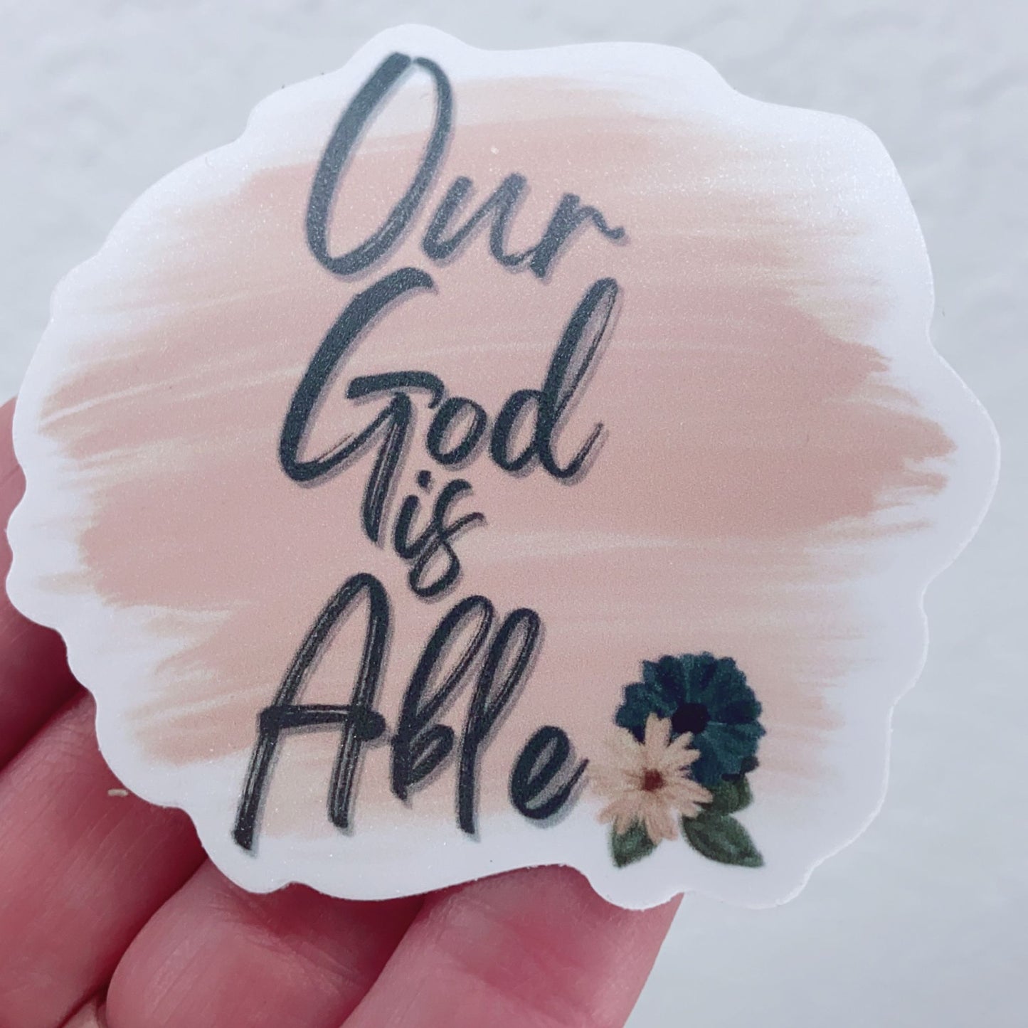 Our God is Able Vinyl Sticker