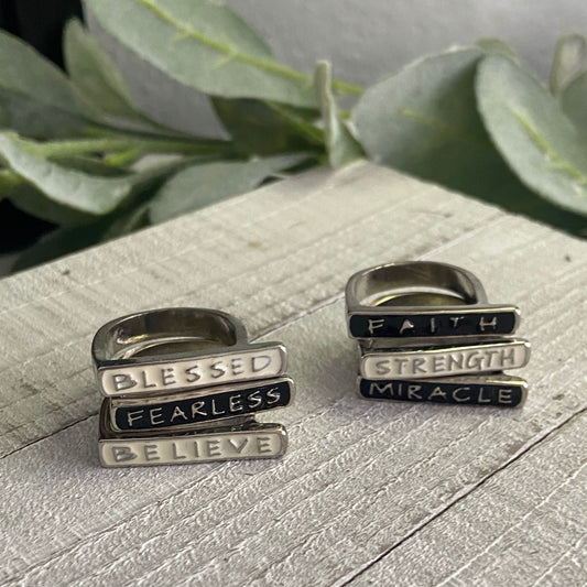 Faith-Based Stackable Statement Rings